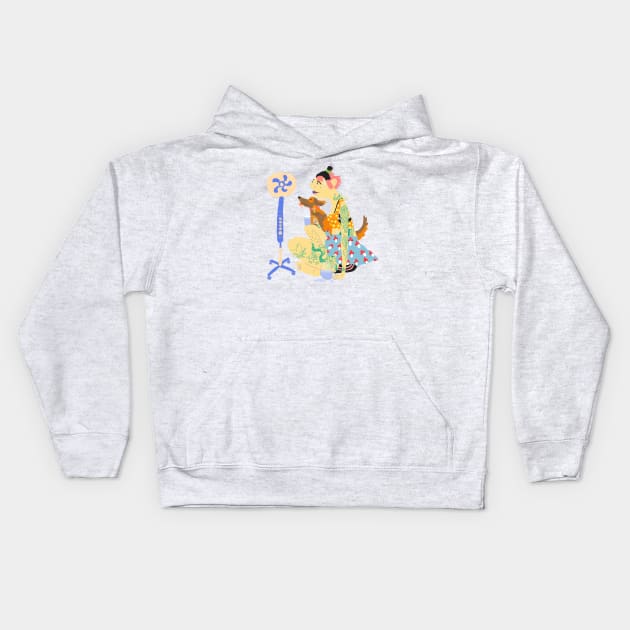 Heat wave Kids Hoodie by ezrawsmith